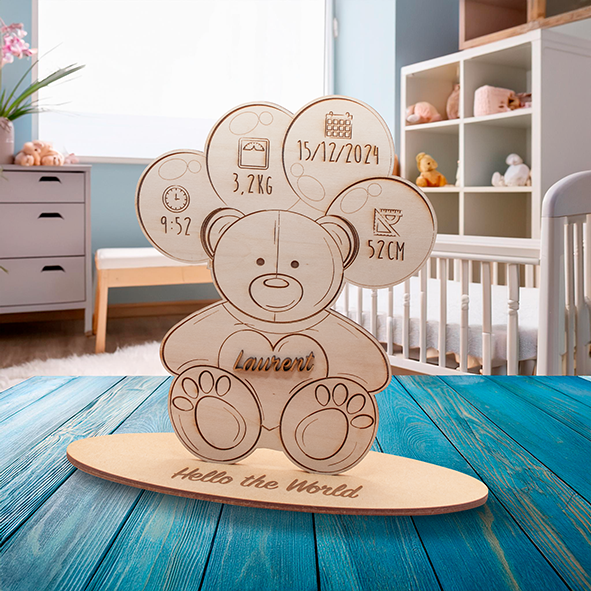 Ourson sur pied